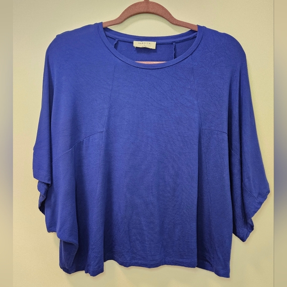 Aritzia Tops - Aritzia Babaton Angel Wings Royal Blue Blouse Size 2